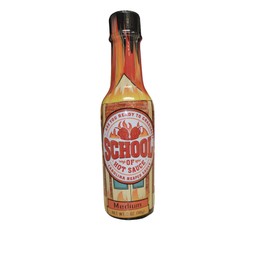 School of Hot Sauce (Medium) Carolina Reaper Pepper Sauce, A Perfect Balance of Heat and Flavor, Gourmet Hot Sauce, Versatility For All Kinds of Foods, Exquisite Taste In A Bottle, 5 fl oz.
