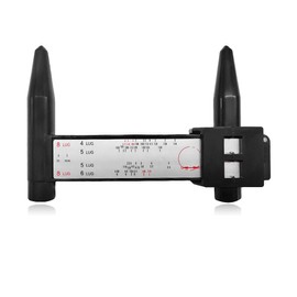 JUSTTOP Wheel PCD Gauge, Car Wheel Rim Bolt Pattern Measuring Tool Sliding Caliper, PCD Ruler Sliding Measuring Gauge Tool Maintenance Tool for 4 5 6 8 Holes, Car Accessories