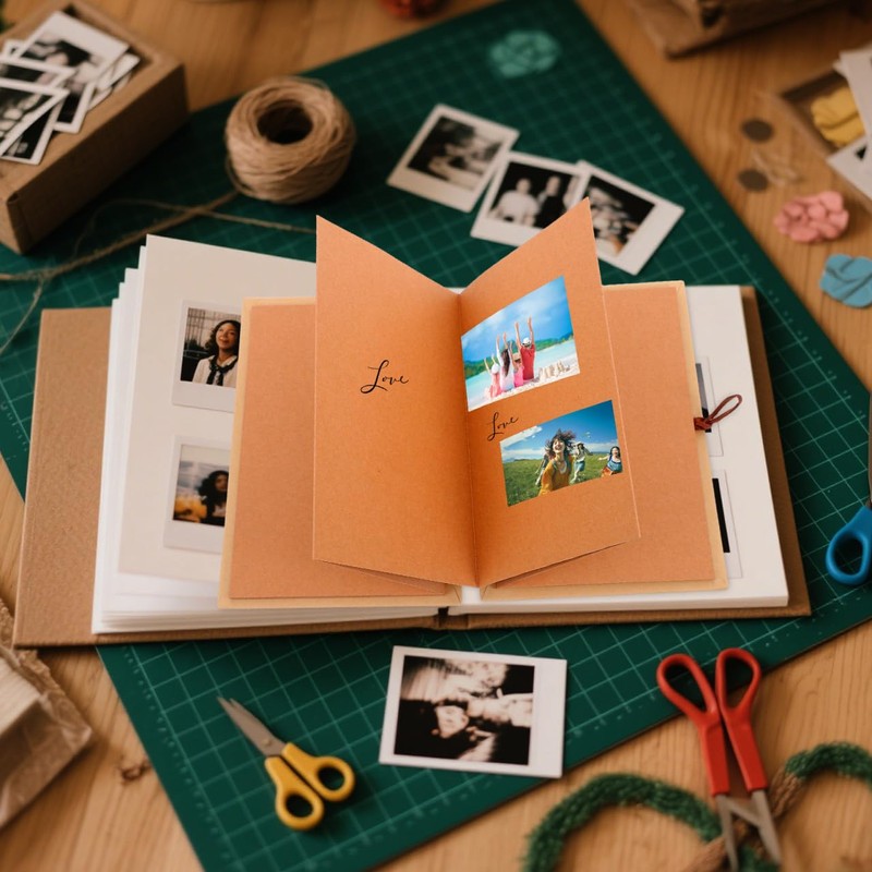 Warmhm Personal gifts creativity mini scrapbook photo book make yourself