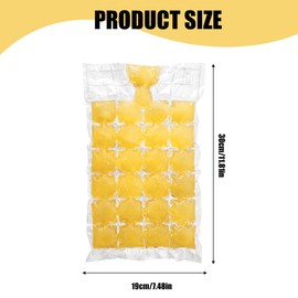 Disposable Ice Cube Bags, 30 Pack 720 Pieces Ice Cube Bags, Self-Sealing Ice Cube Bags, Stackable Easy Release Ice Cube Mold Trays, for Cocktail Food Wine Homemade Drink, Transparent
