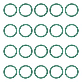 PATIKIL Fluorine Rubber O-Ring 14.5mm OD 11.5mm ID 1.5mm Width, 20Pcs Metric FKM Sealing Gasket Replacement for Seal Plumbing and Faucet Hose Machinery Plumbing Valves, Green