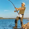 PELLOR Fishing Fighting Belt, 362° Adjustable Fishing Rod Holder with