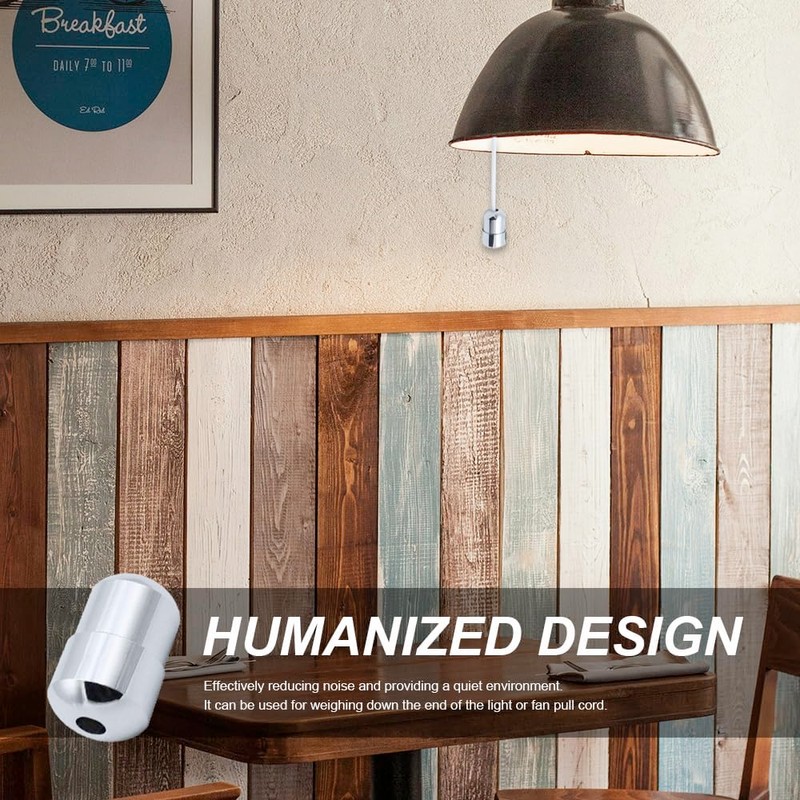 LNJBABAO 4 Pack Pull Cord Joiner Metal Chrome Pull Cord