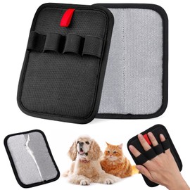 AIERSA 2Pcs Electrostatic Pet Hair Removal Glove, Electro Gloves Pet Hair, Reusable Static Pet Hair Remover Mitt, Cat & Dog Hair Removal Tool for Furniture, Clothes, Carpet, Car, Couch