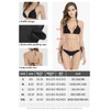 RELLECIGA Women's Wavy Triangle Bikini Set Brazilian Swimwear (Large,Neon Striped)