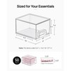 Vtopmart 12 Pack Small Clear Stackable Storage Drawers