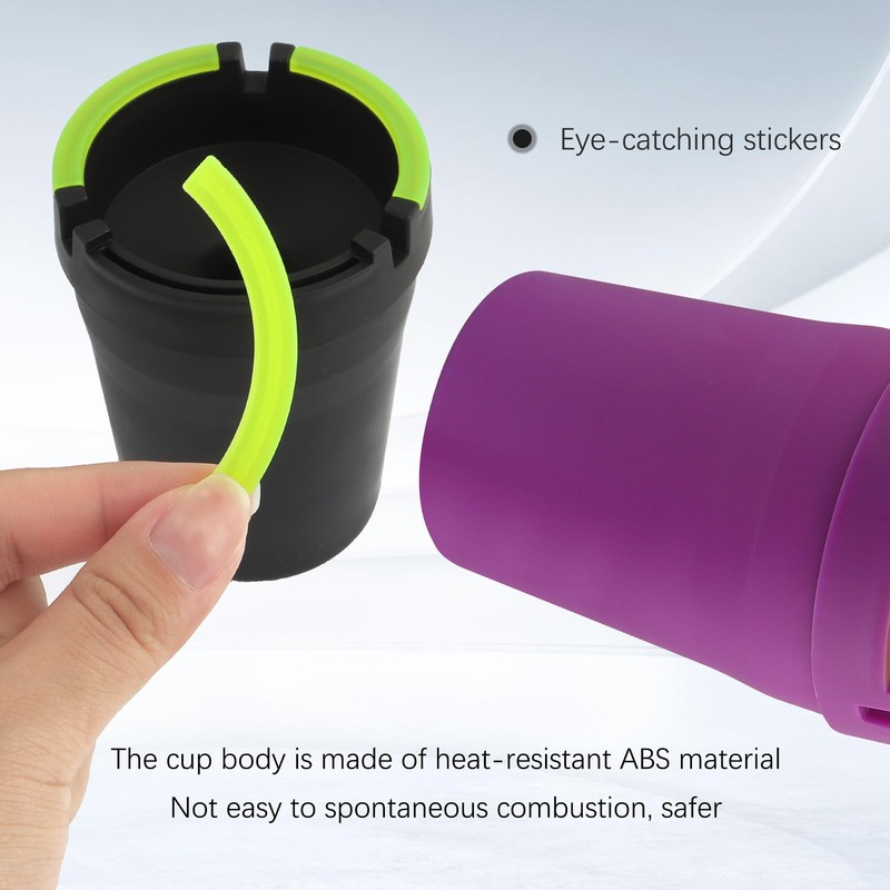 Smokeless Ashtray,Portable Car Ashtrays for Cup Holder Smell Proof,Multifunctional Ashtray