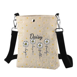 ENSIANTH Daisy Crossbody Bag Christian Gifts for Women Daisy Lover Gifts Bible Verse Gift Christian Daisy Small Crossbody Purse (Daisy C)