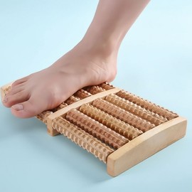 Home Office Foot Acupressure Roller Wooden Massager Stone Foot Acupressure Board foot massager 3ea