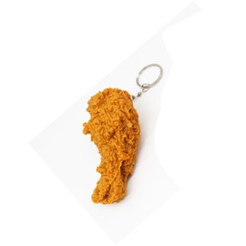 ARFUKA Key Fob, Roasted Chicken Thigh Simulated Keyring, Car Keyring, Metal Key Chain, Christmas, Birthday Gift for Men and Women, brown