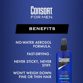 Consort Hair Spray 8oz Unscented X-Hold Pump Non-Aero (2 Pack)