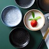 Cabilock Set of 4 Japanese Ceramic Plates, Sushi Plates, Anti