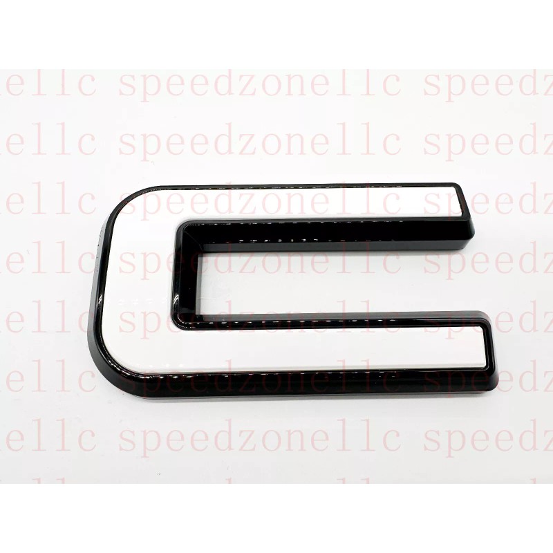 Auto Rear White Black Emblem Overlay 2019-2024 GMC Sierra 1500