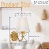MESUZ Battery Operated Wall Sconces Lights Set of Two Remote