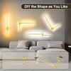 GOODATE Wall Sconces Set of Two with Remote, Stepless Colors