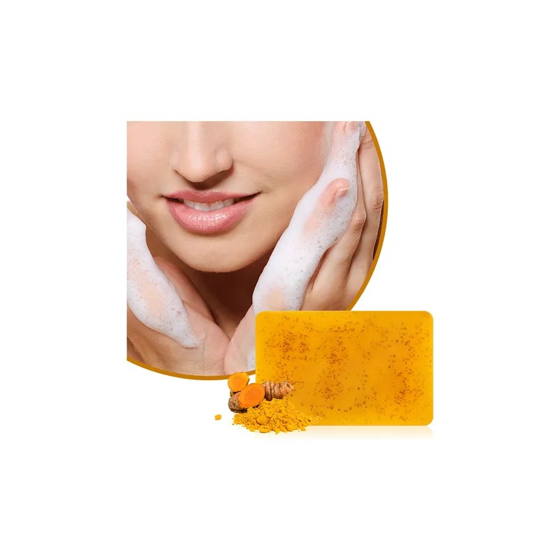 Jabón Cúrcuma Para Baño Facial Corporal Jabón Turmeric 100g