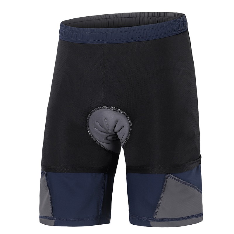 2 In 1 Padded Bike Shorts with Pockets Men Breathable
