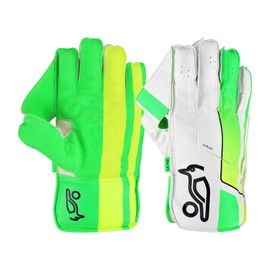 Kookaburra LC 4.0 Wicket Keeping Glove, Size Junior, Green/Yellow/White