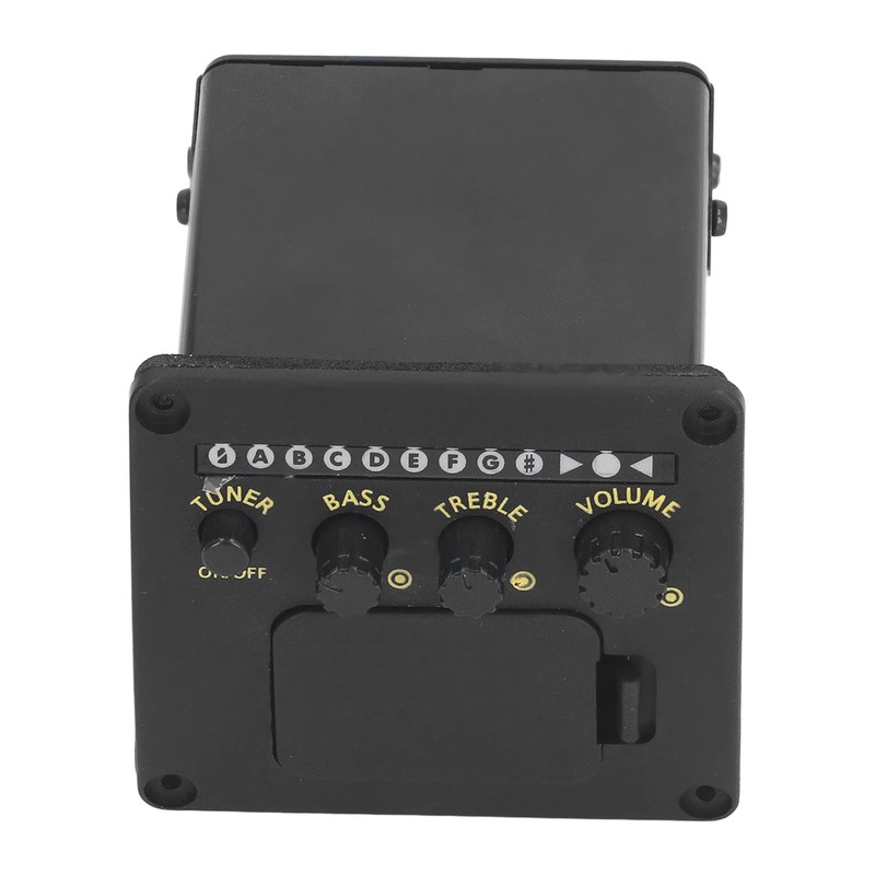 EQ01 Acoustic Guitar Tuner 2 Band EQ Black Guitar Tuner