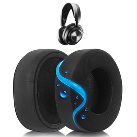 Framonics Replacement Cooling Gel Earpads Ear Cushions Compatible with SteelSeries Arctis Nova Pro Wireless ONLY Headphones, Ear Pads with Breathable Sports Fabric & Cooling Gel, Extra Thick
