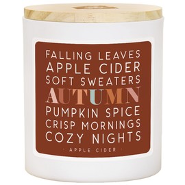 Simply Said, INC Apple Cider Fall Candle, Apple Cider Scented 2 Wick 11 oz Premium Soy Candle, Hand Poured in USA, CDL1441