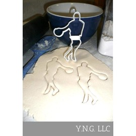BASKETBALL PLAYER SHOOTING BALL JUMP SHOT DRIBBLE TEAM MARCH MADNESS SPECIAL OCCASION COOKIE CUTTER BAKING TOOL 3D PRINTED MADE IN USA PR2414