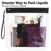 Qgond 2 Pack TSA Approved Clear Toiletry Bags for Liquids,