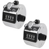 Fogcosy 2 PCS Clicker Counter - 4-Digit Number Count, Metal