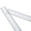 LAGEBONA 4 Pack Plastic Ruler 12 Inch Bulk for Classroom
