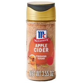 McCormick Finishing Sugar, Apple Cider, Limited Edition, Sweet Blend of Tart Apple and Warm Spices, For French Toast, Cookies, Muffins, Pancakes, Donuts, and More, 3.61 oz