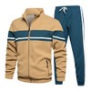 MANLUODANNI Men's Tracksuit Sets Bottom Full Zip Jogging Gym Sweat