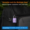 Forge Luggage Locks TSA Approved 2 Pack Purple, Small Combination