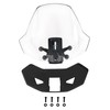 LDETXY Adjustable Windshield for Can-Am Ryker, Front Vented Translucent Clear