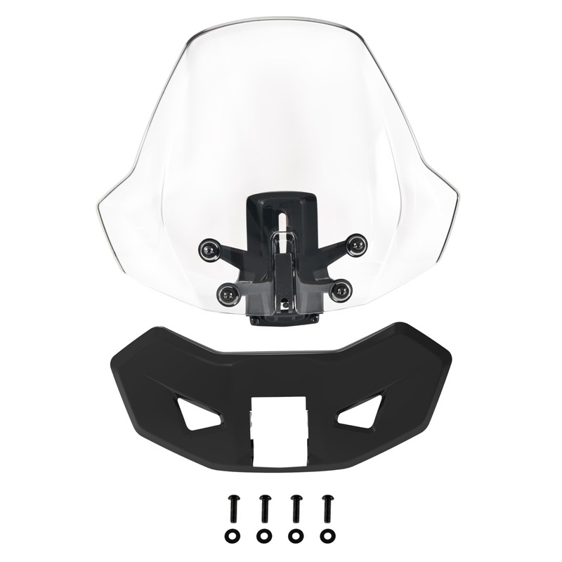 LDETXY Adjustable Windshield for Can-Am Ryker, Front Vented Translucent Clear
