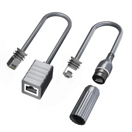 Zunate Cable Adaptador SPX a RJ45 para Gen 3, IP67 Resistente Al Agua Velocidad de 1200Mbps Conector SPX a RJ45, Cable Adaptadores RJ45 Conector Hembra para Plato y