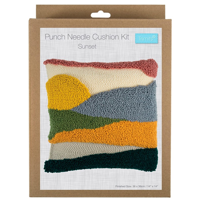 Trimits Punch Needle Cushion Kit, 36 x 36cm (14 x