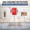 DISPLAYSWORKER Adjustable Heavy Duty Pedestal Sign holder floor Stand,sign stand