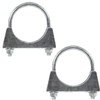 2x Exhaust Silencer Clamp 66mm M8 x 1.25mm Replacement for