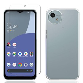 [1 film + case TPU] For Aquos Wish4 / SH-52E glass film for SH-52E film shockproof fingerprint resistance for Aquos Wish4 / SH-52E case TPU SH-52E compatible transparent case shockproof yellowing