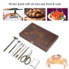 8PCS Lobster Crab Cracker Tools Stainless Steel Seafood Claw Tool