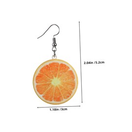 Ipetboom 2 Pairs Creative Fruit Earrings for Women Lightweight Decorative Ear Jewelry Unique Fruit Design for Fashionable Versatility for Any Occasion and Outfit