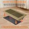 4" x 12" Floor Register Cover - Heavy Duty Steel