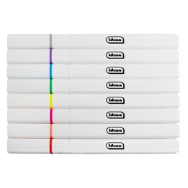 Idena 11130 Highlighters 8 Pieces in Bright Colours Chisel Tip with Line Width 1-4 mm