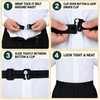 Men'S Nylon Shirt Stays with Anti-Slip Elastic Grip and Adjustable