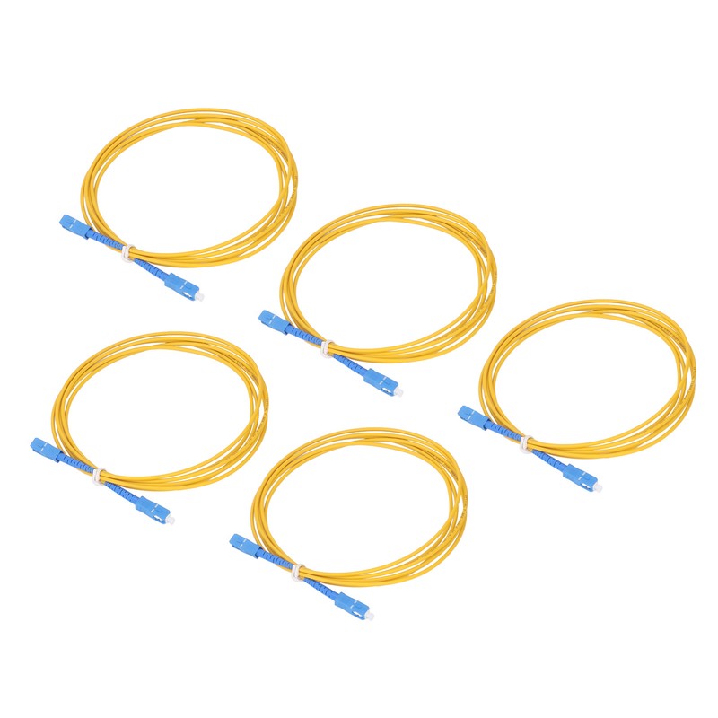 5PCS Optical Fiber Extension Cable Single Mode LSZH Sheath Fiber