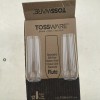 Tossware Recyclable BPA Free Shatter Proof Crystal Clear Stackable Flute