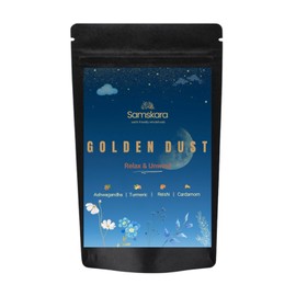 Samskara Golden Dust-Superfood-Mischung, Kurkuma, Adaptogene und Gewürze für Wohlbefinden, Gleichgewicht und Glanz, 160 g