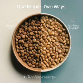 Now Fresh Good Gravy Premium Dry Senior Dog Food with Grass-Fed Beef & Ancient Grains, Healthy Kibble Coated in Bone Broth – Just Add Water to Moisten, Made with Real Red Meat, 22 lb Bag