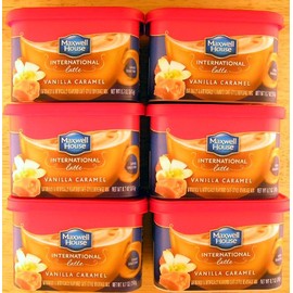 Vanilla Caramel Maxwell House Coffee (6 Cans)