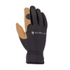 Carhartt Mens Black Barley Open Cuff Gloves Small